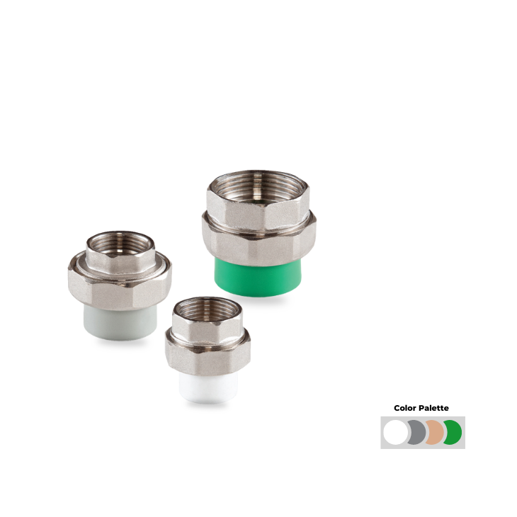 PP-R Flanşlı, Pirinç İç Dişli, Araçaplı Oynar Baş